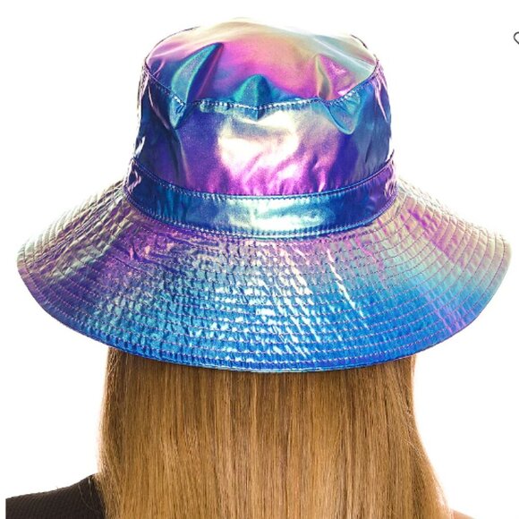 Ganni Quilted Recycled  Tech Bucket Hat - Picture 3 of 7